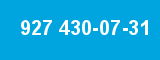 927 430-07-31 927 430-07-31